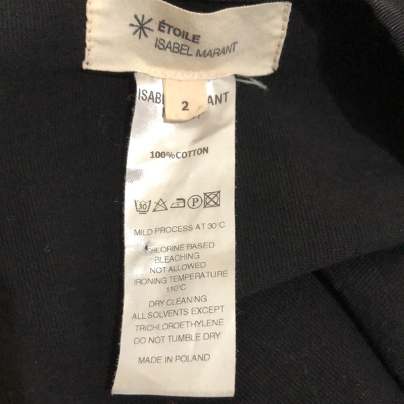 Isabel Marant Dress Size 2 Medium Black Pleated Mini - Picture 7 of 10